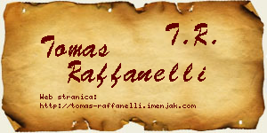 Tomas Raffanelli vizit kartica